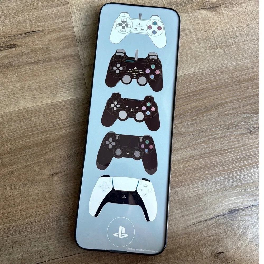 PlayStation Controller Evolution Wall Art Sony PS5 Gaming Decor Open Road Brands